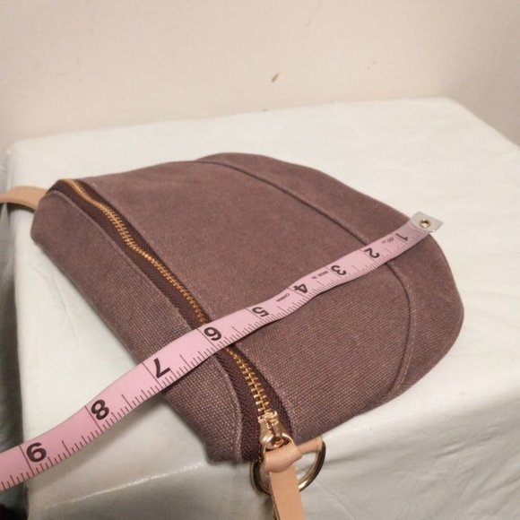 NWOT Birdling Adjustable Buckle Strap Classic Lined Crossbody Bag Brown Unisex - Picture 8 of 9